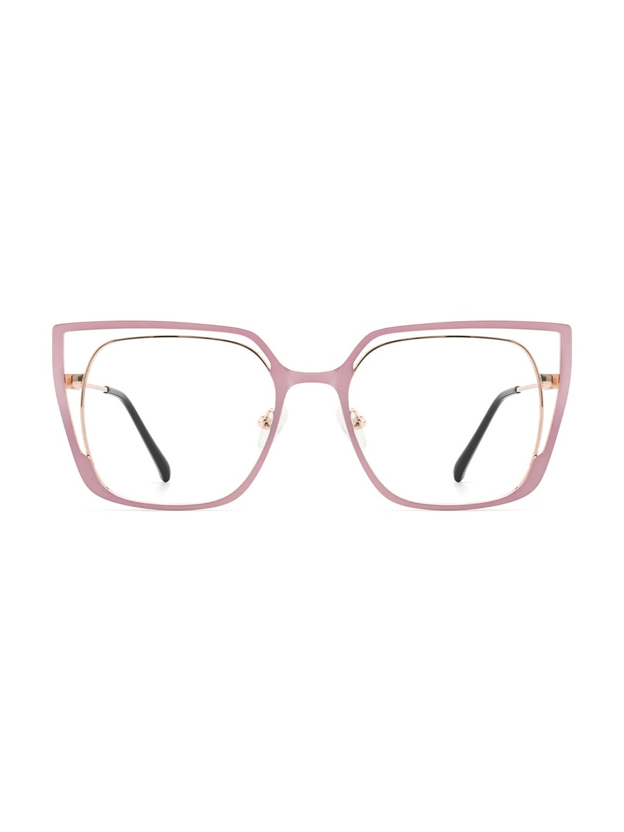 Yandi Glasses Square Eyeglasses - Pink