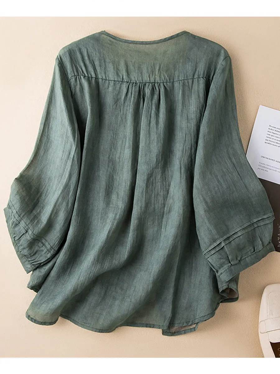 Cotton & Linen Casual Loose Shirt
