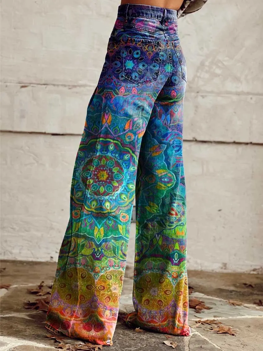 Casual Wide-Leg Pants