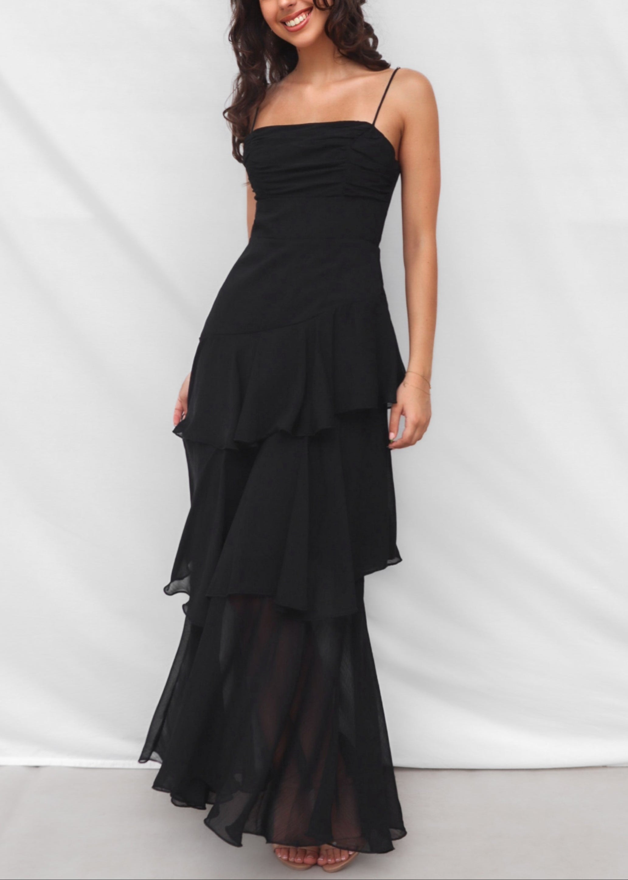 Tommi Maxi Dress- Black