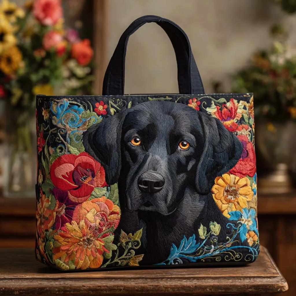 Labrador Quilted Tote Bag