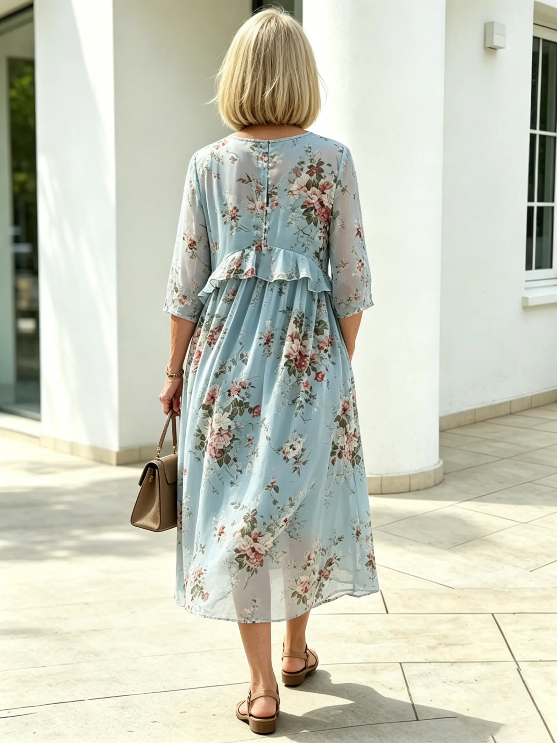 Blush Floral Maxi Dress