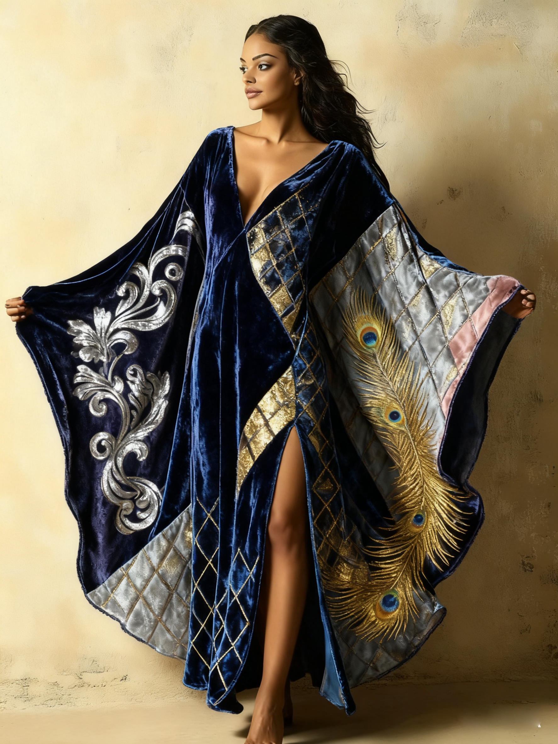 Grace Velvet Kaftan Dress