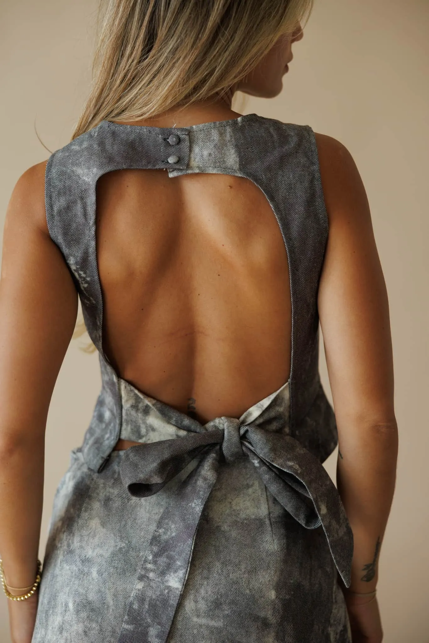 Stonewashed Denim Top