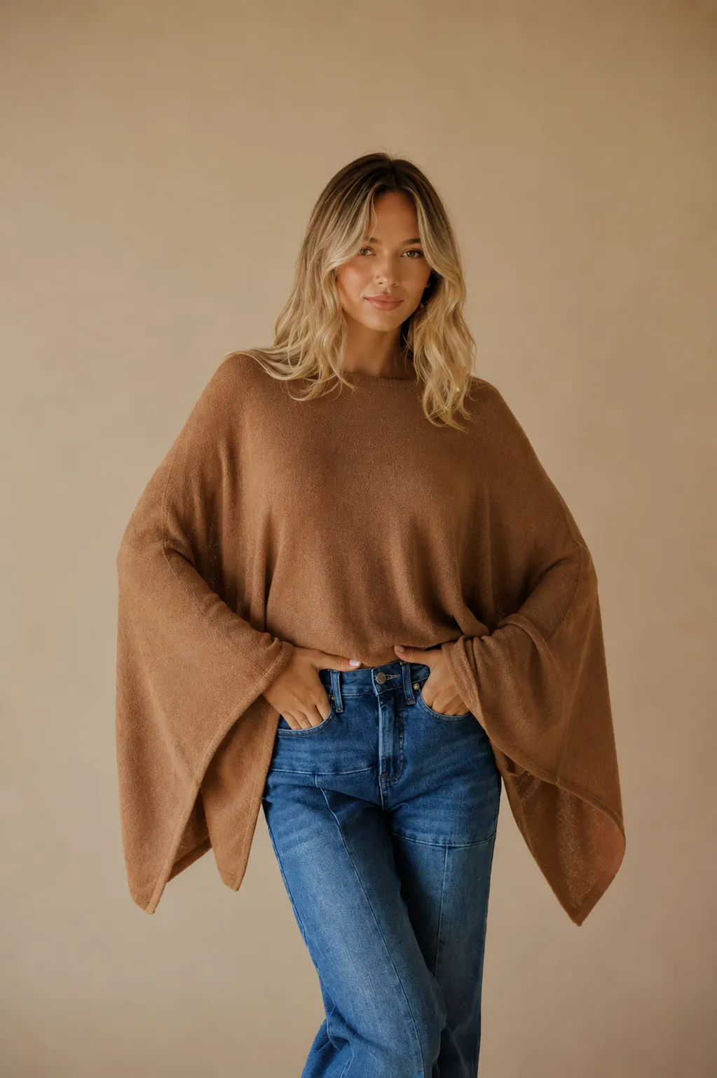 Knit Pancho Top