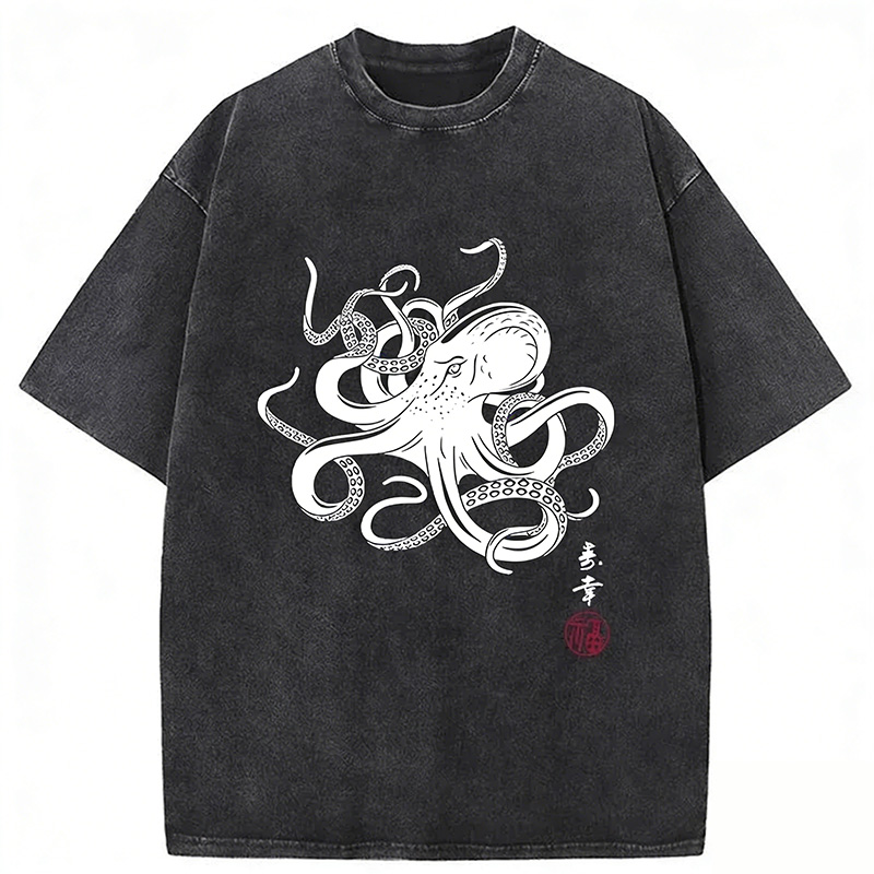 Vintage Octopus Japan Washed T-shirt
