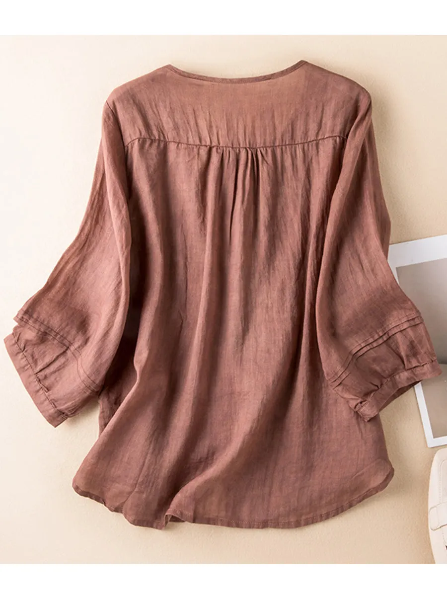 Cotton & Linen Casual Loose Shirt