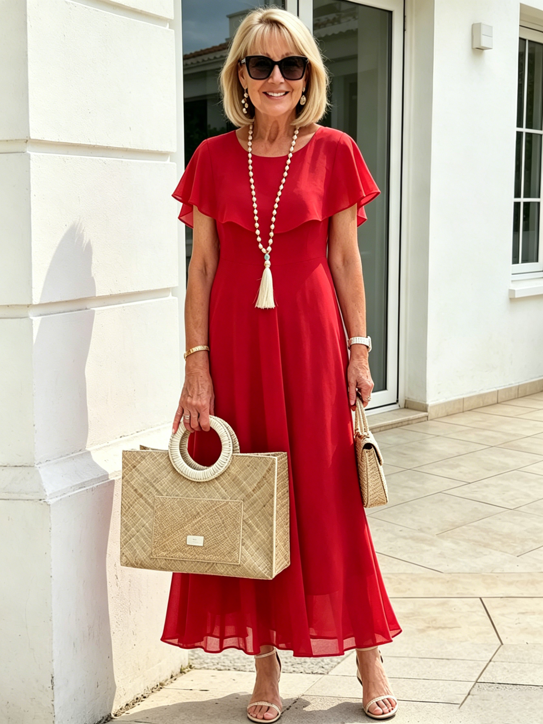 Plum Chiffon Maxi Dress