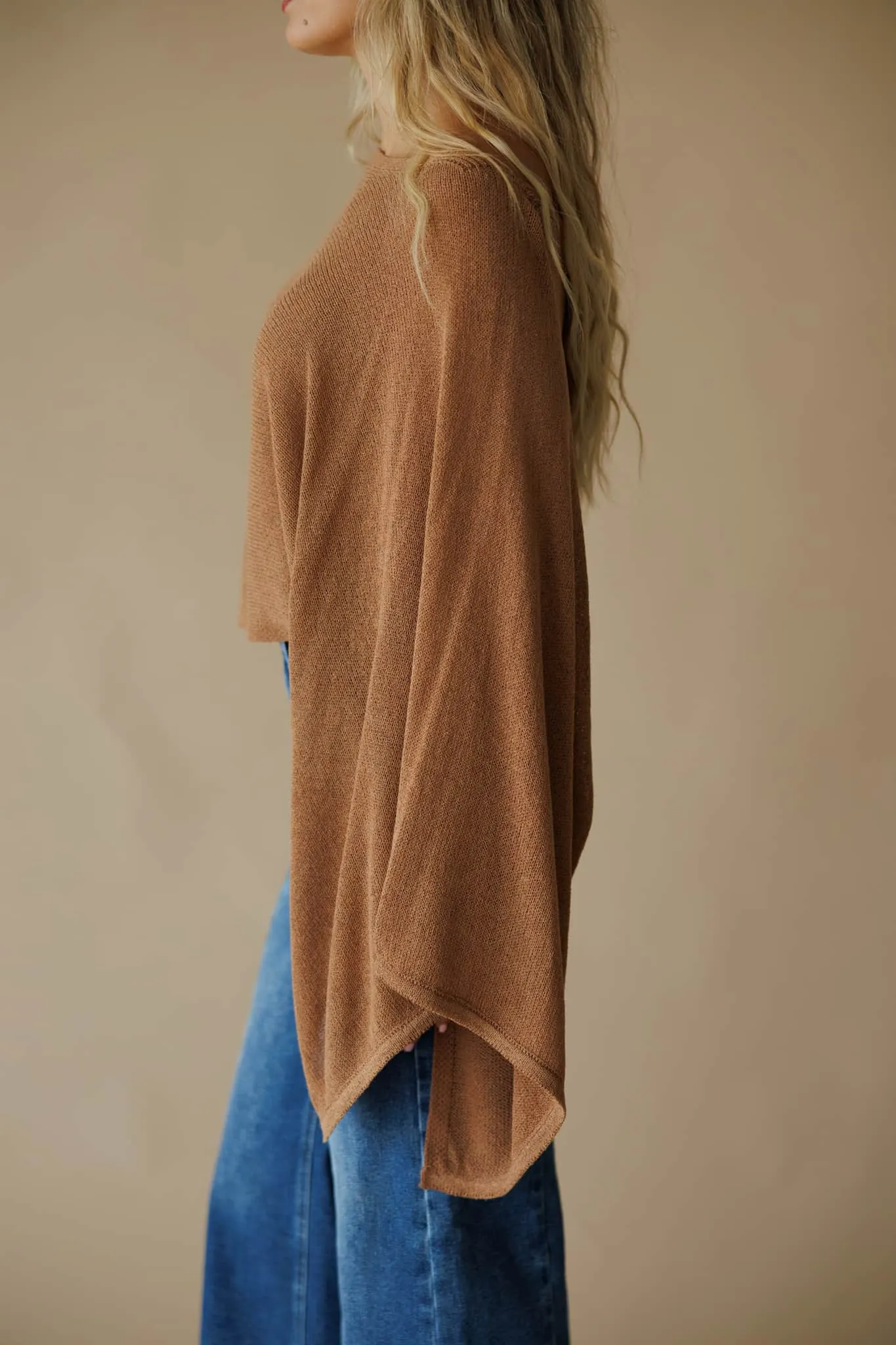 Knit Pancho Top