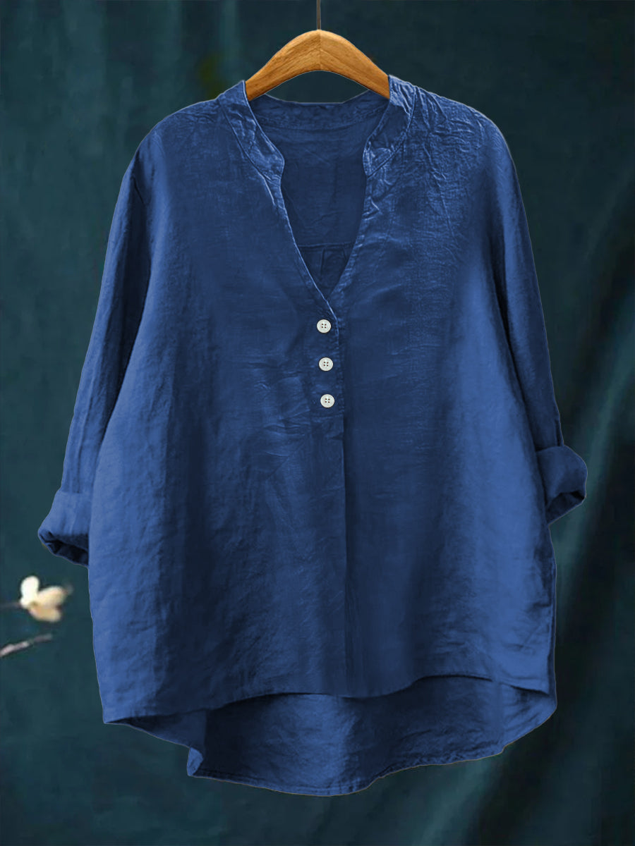 Casual Cotton & Linen Shirt