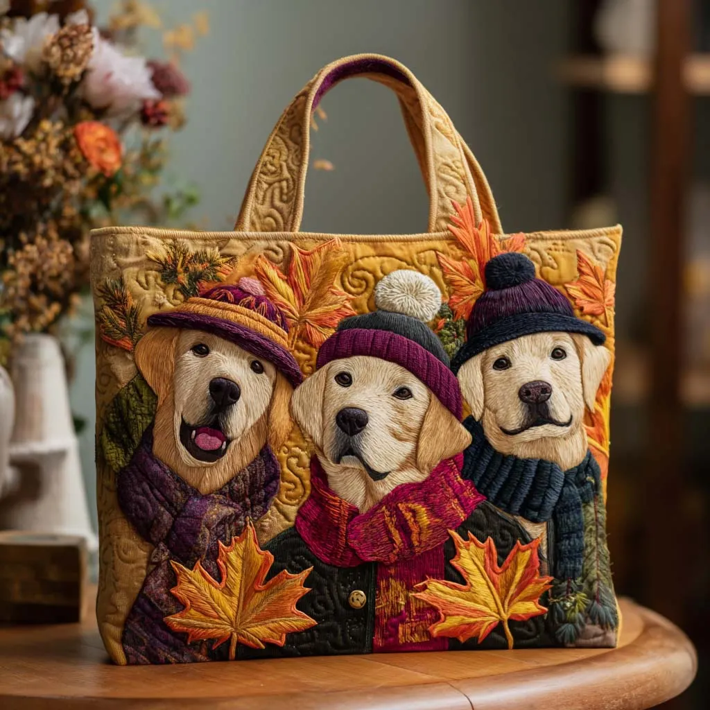 Labrador Quilted Tote Bag