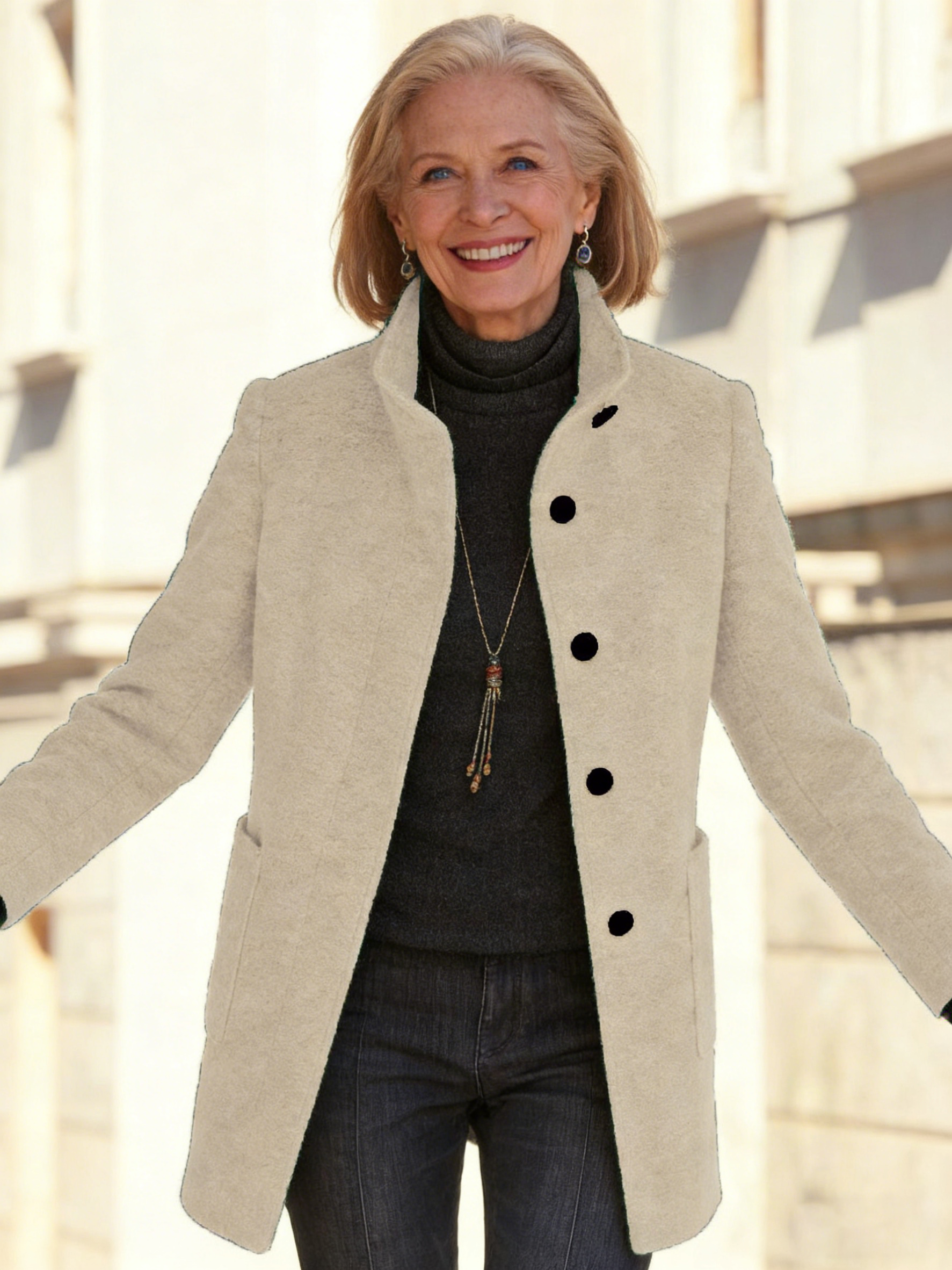 Cobalt Blue Tailored Coat