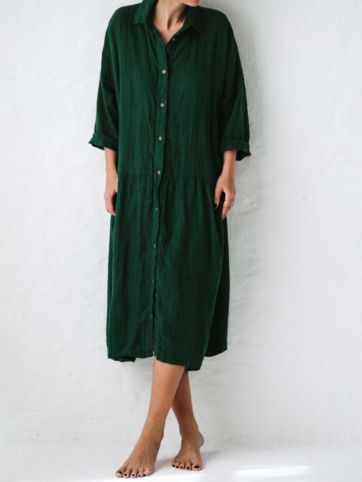 Women's Minimalism Oversized Shirt Dress