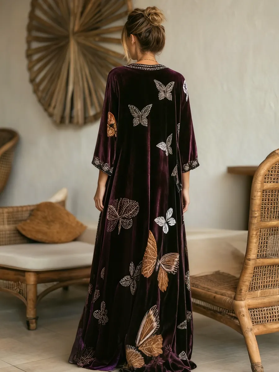 Women's autumn and winter velvet two-piece suit