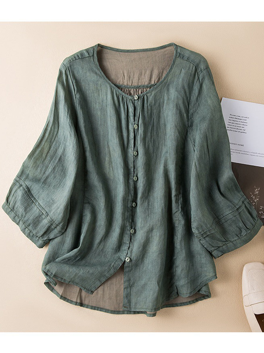 Cotton & Linen Casual Loose Shirt