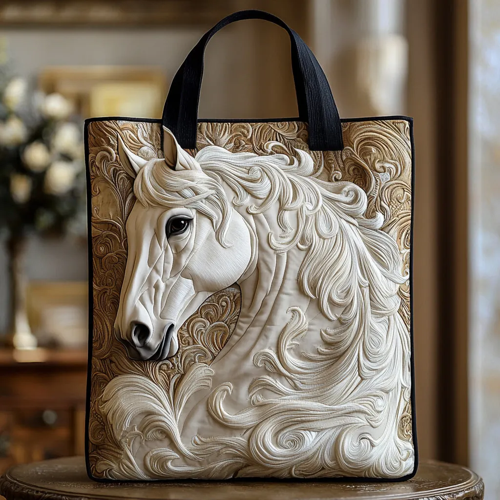 Horse Quilted Tote Bag