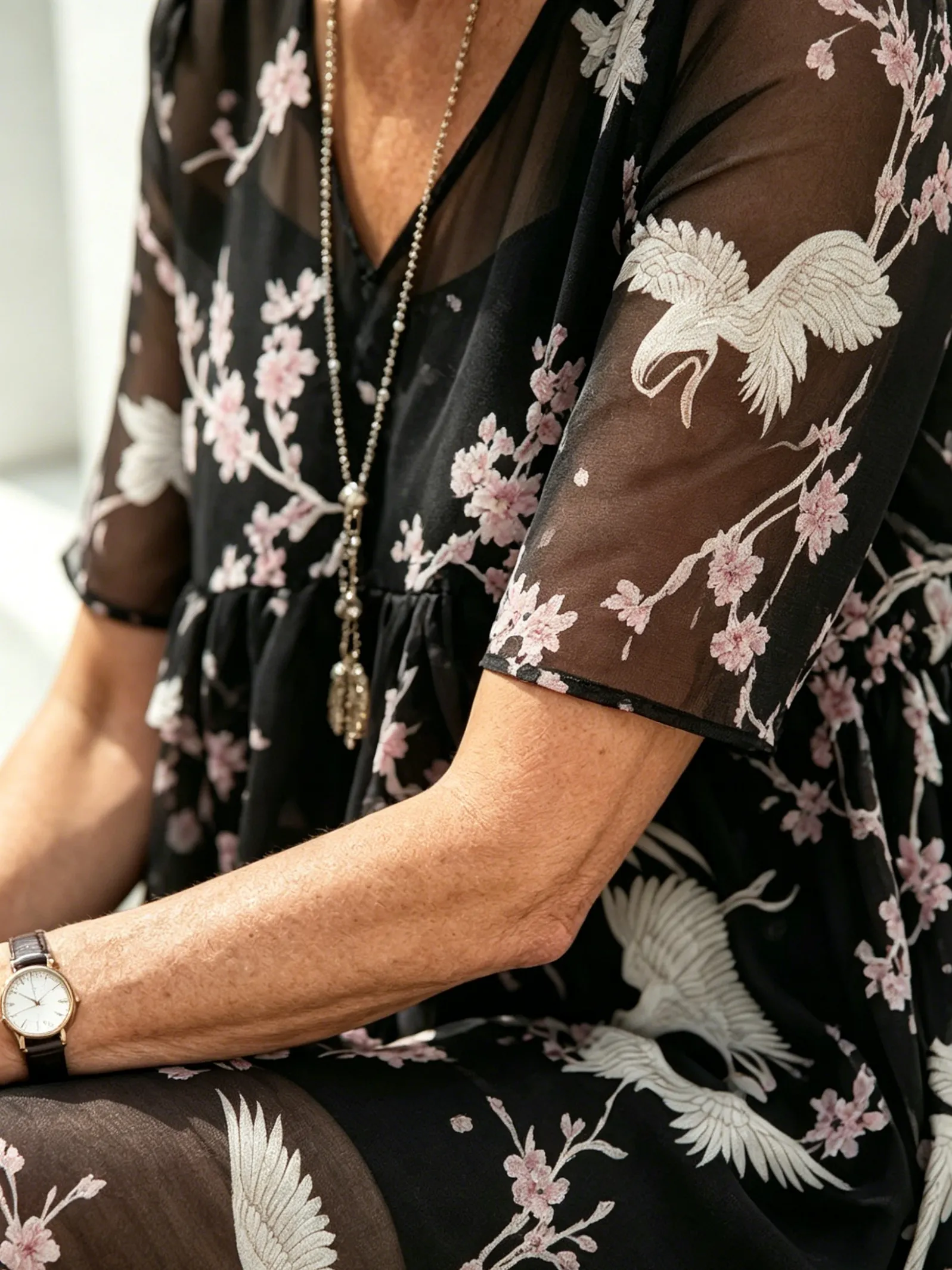 Blush Floral Maxi Dress
