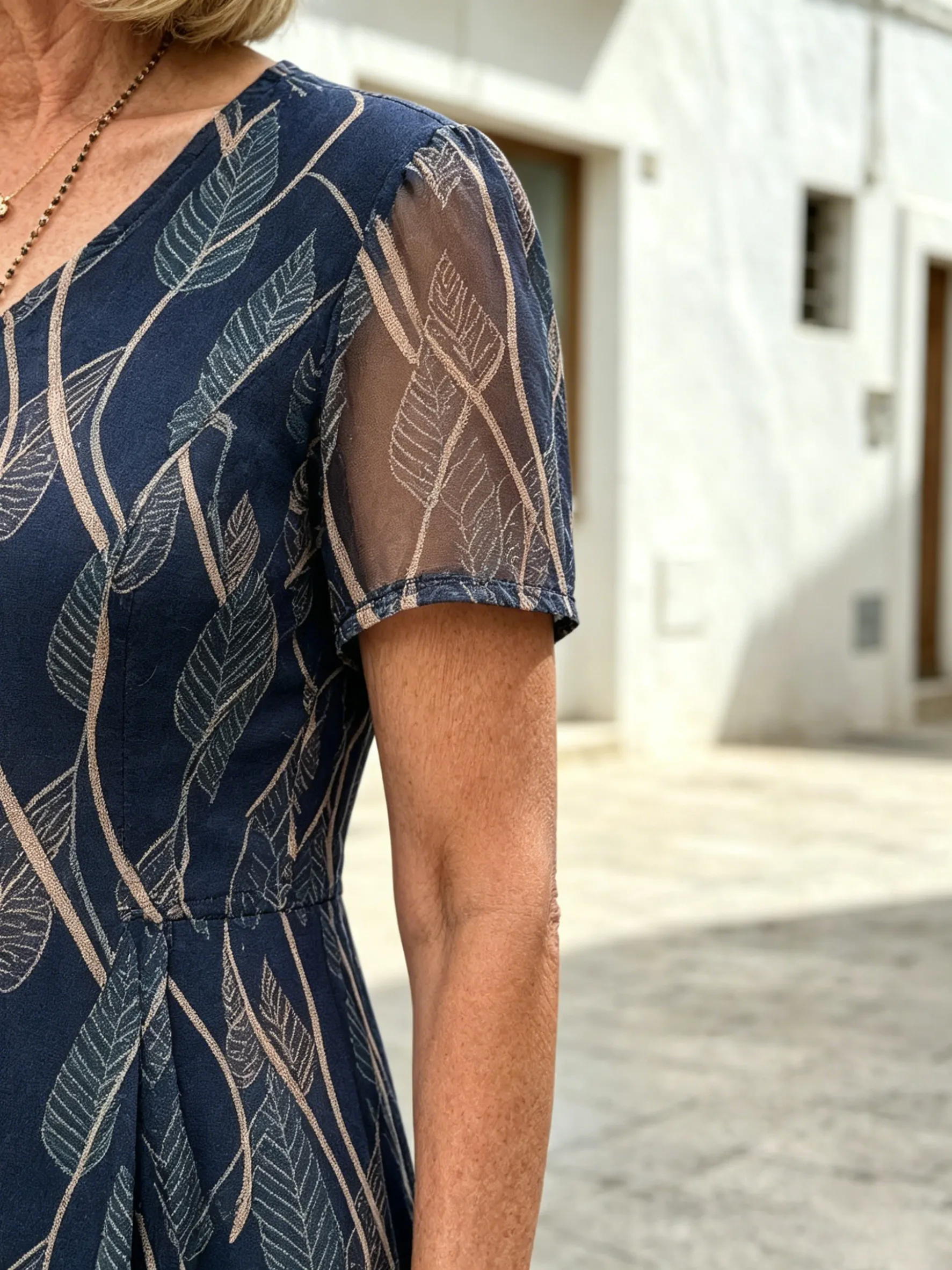 Chiffon Relaxed Midi Dress