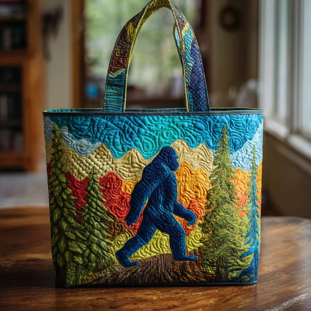Bigfoot Quilted Tote Bag