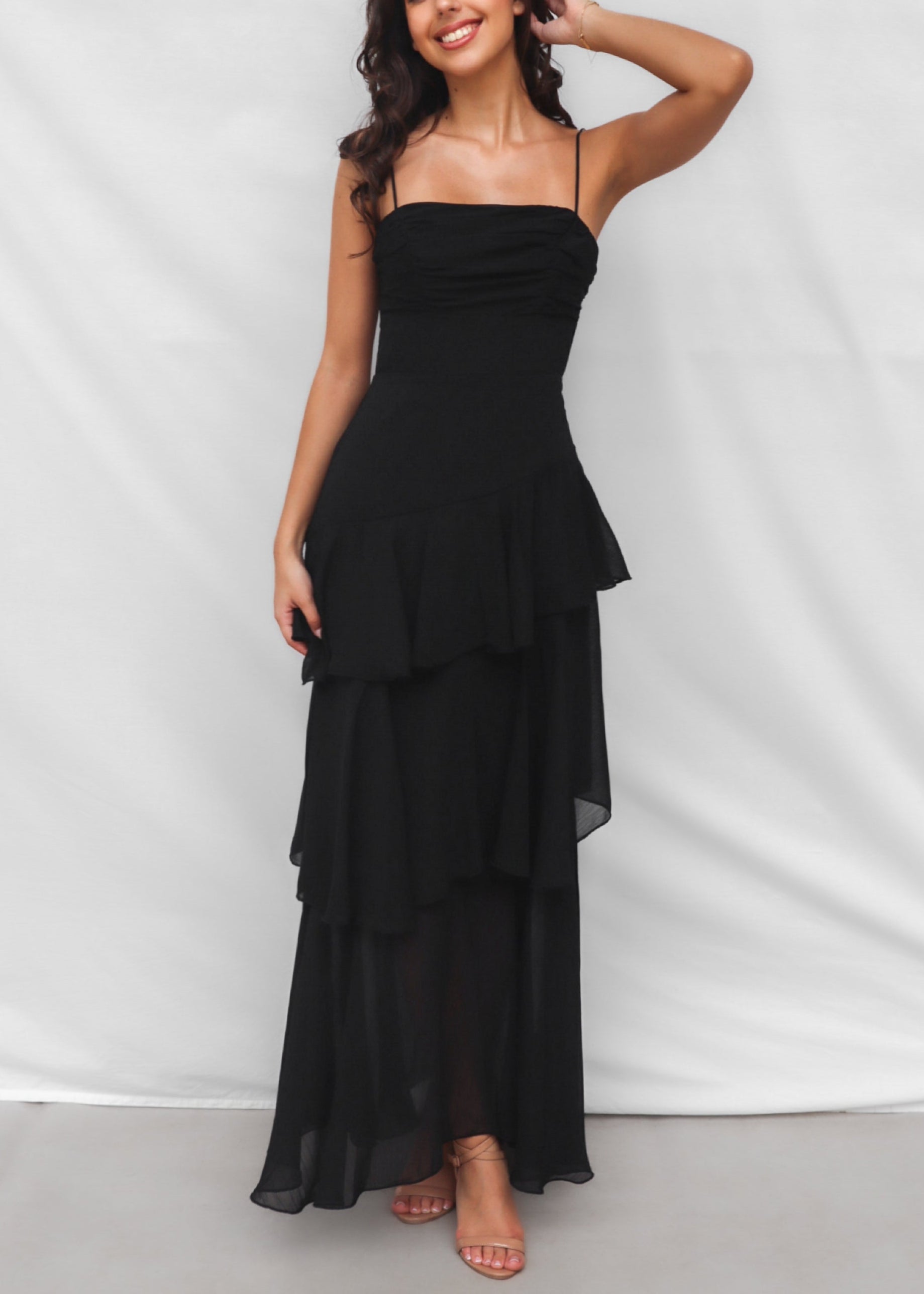 Tommi Maxi Dress- Black