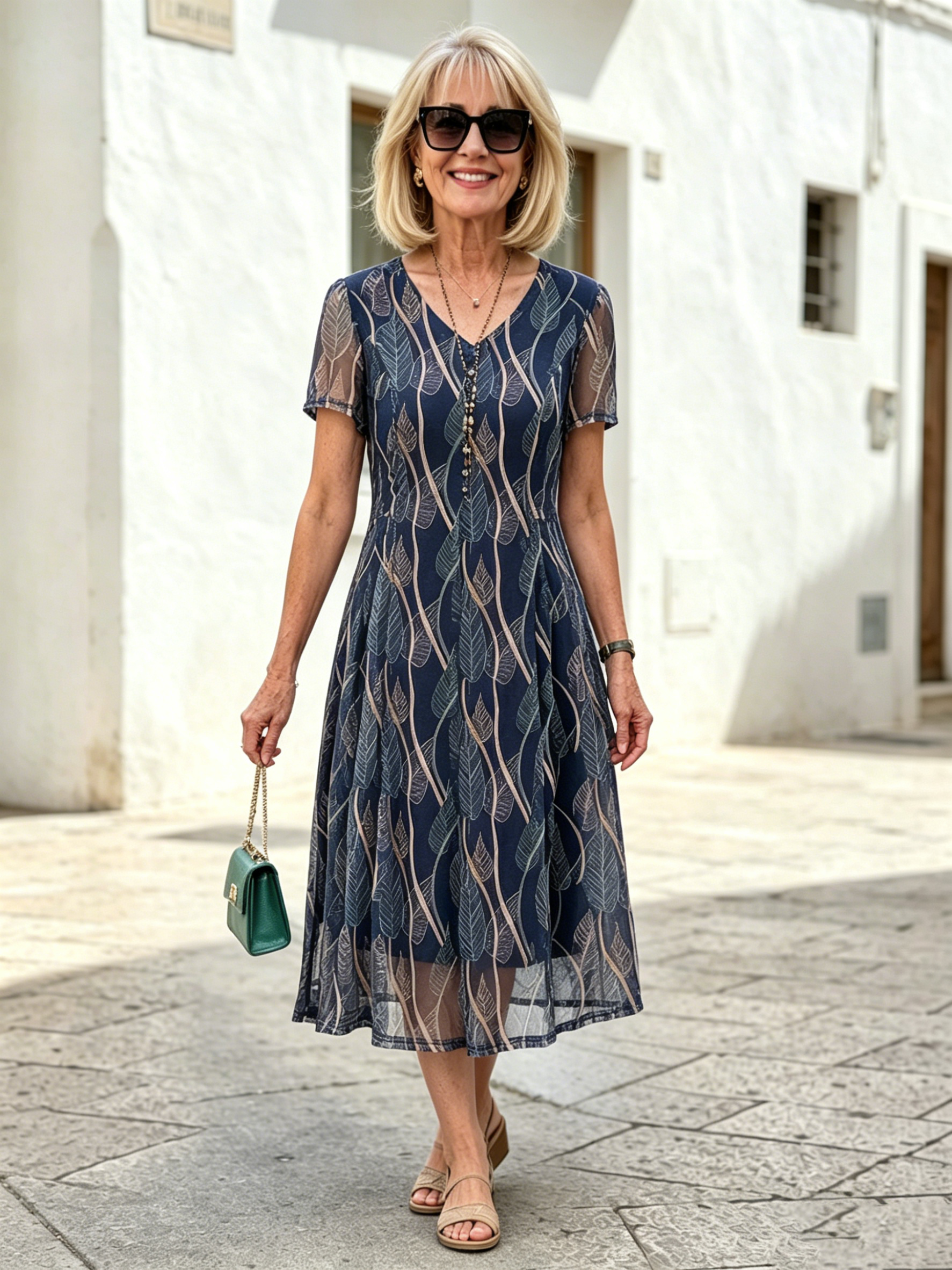 Chiffon Relaxed Midi Dress