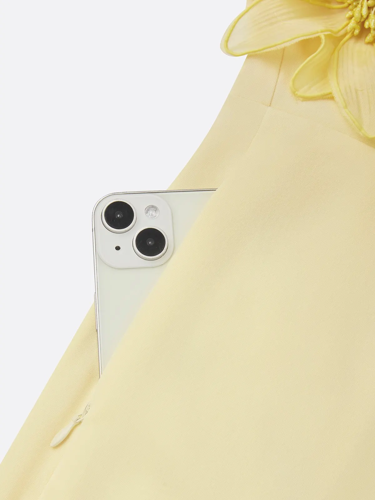 Yellow 3D Floral Crew Neck Sleeveless Elegant Jumpsuit