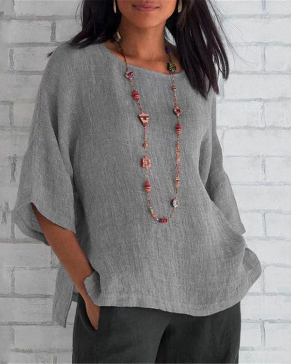Casual Summer Linen Shirts Tops