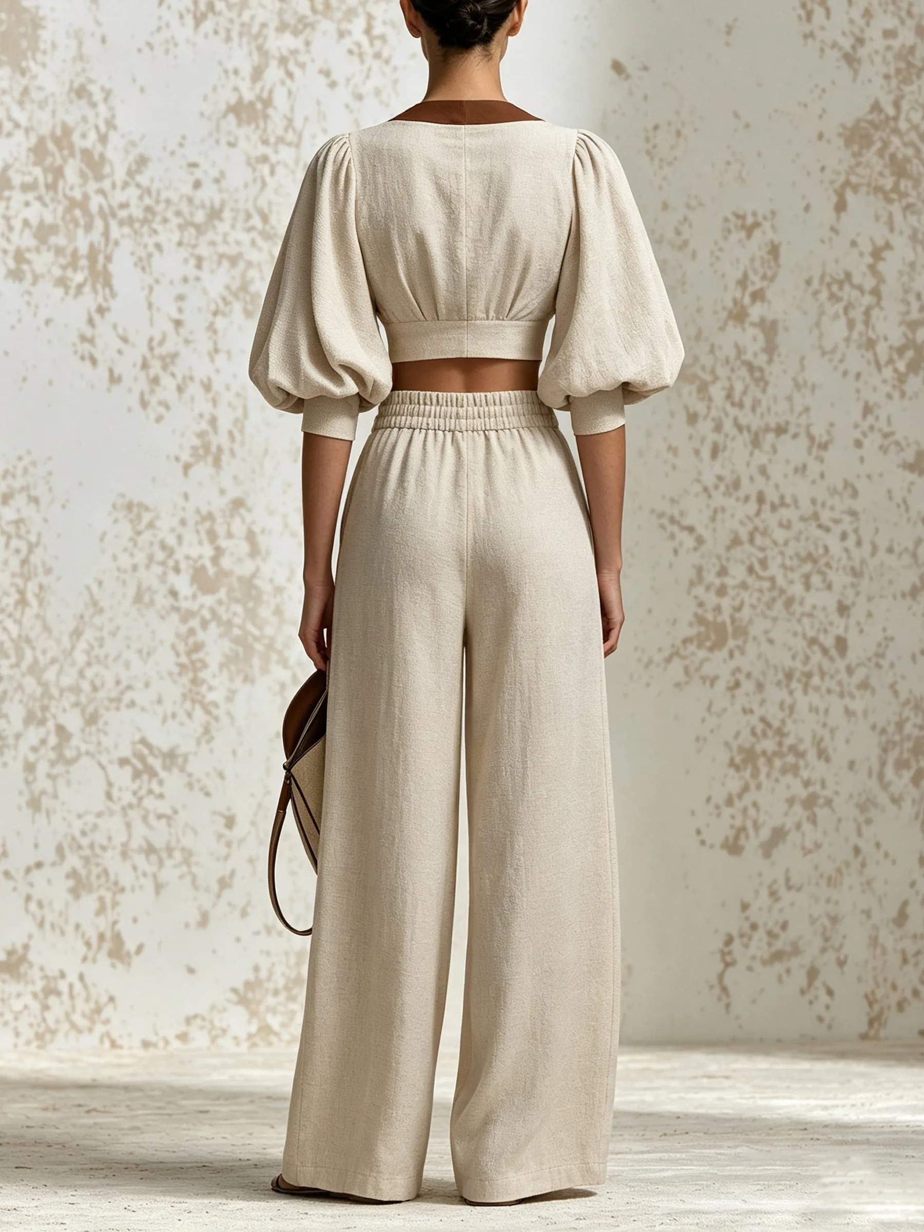 Beige Two-Piece Set