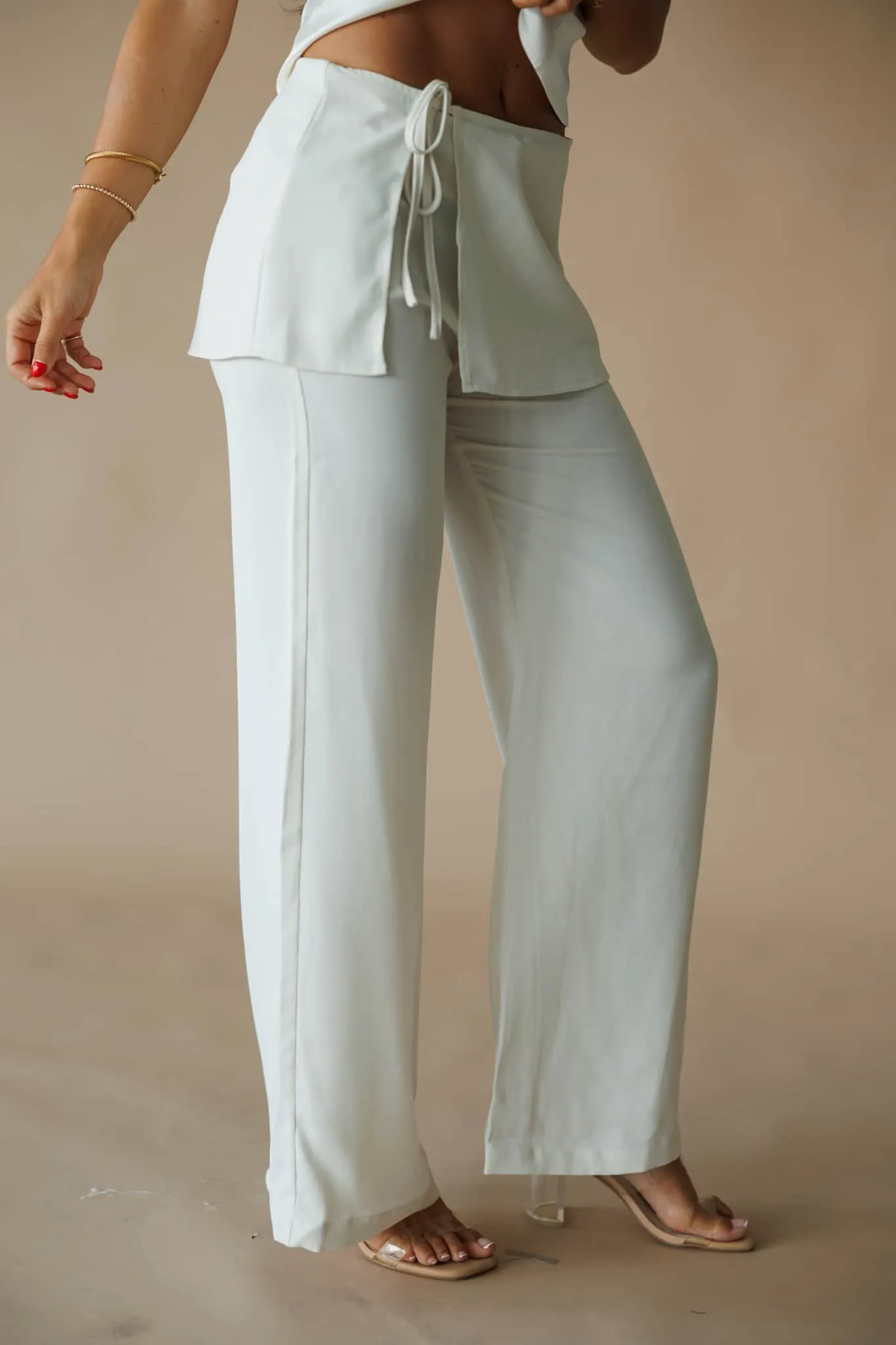 Overlapping Mini Skirt Pant