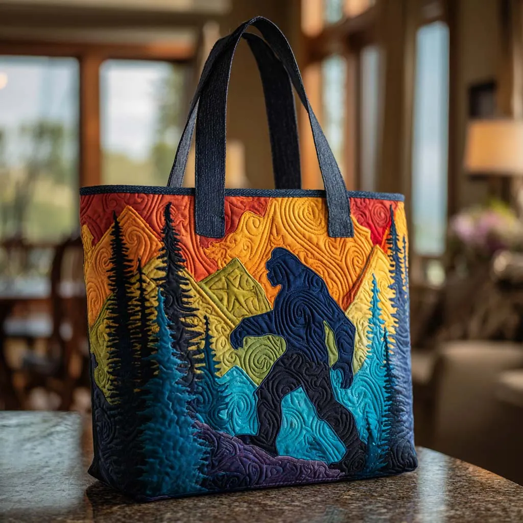 Bigfoot Quilted Tote Bag