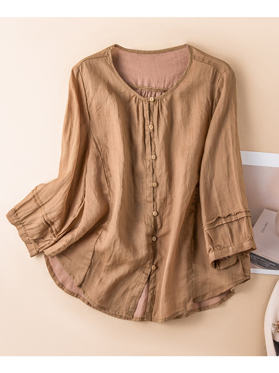 Cotton & Linen Casual Loose Shirt