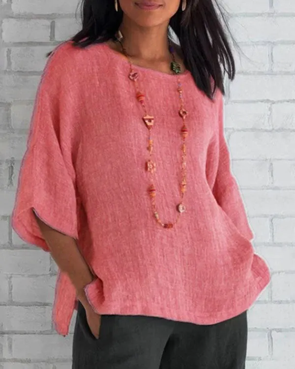 Casual Summer Linen Shirts Tops