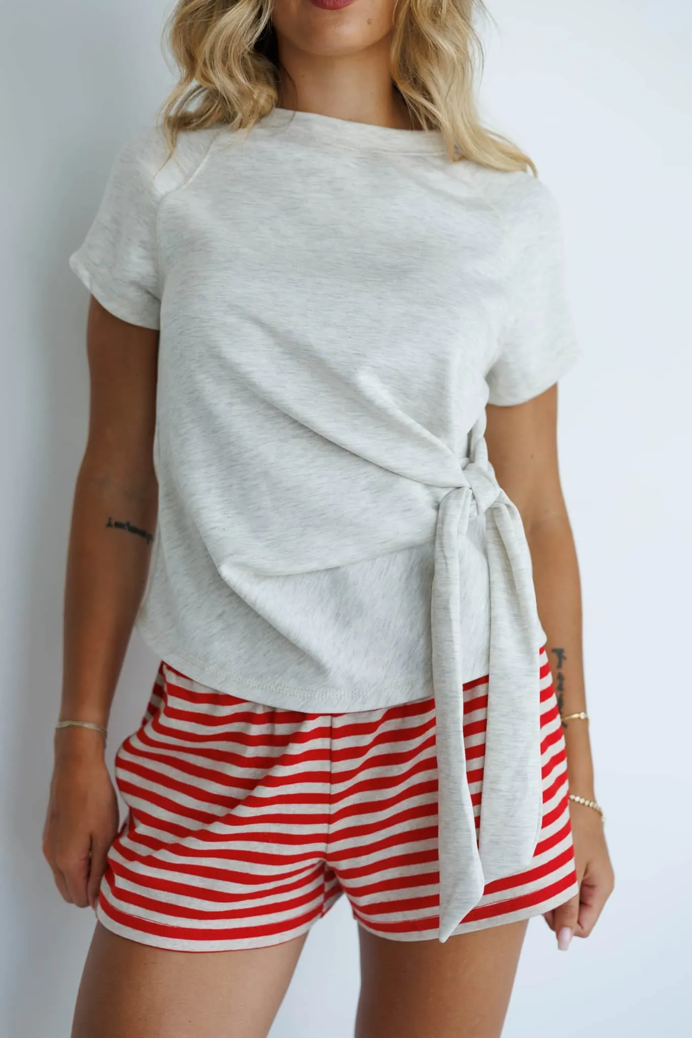 Side Note Wrap Top