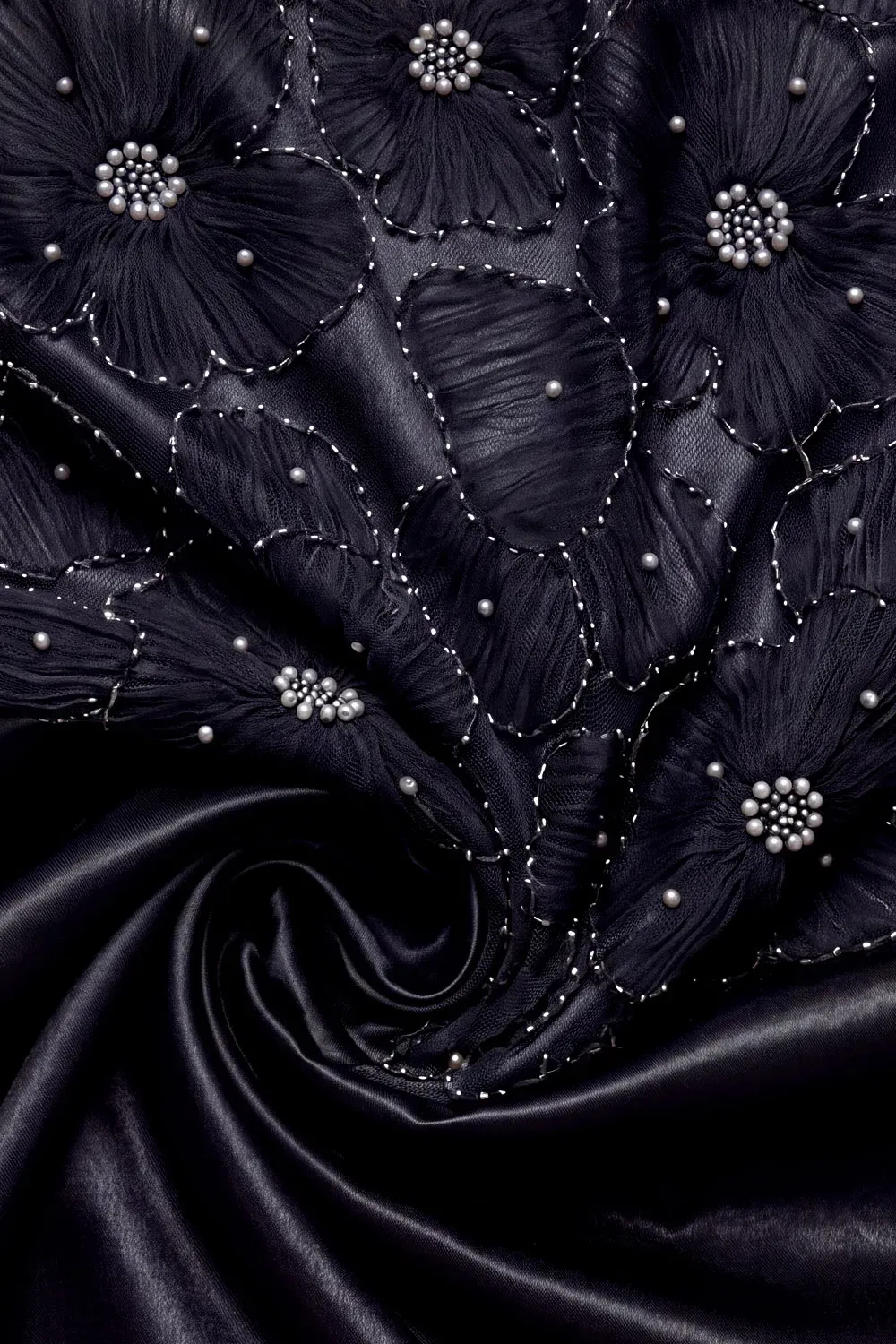 Black Boat Neck A-Line Lace Evening Dress
