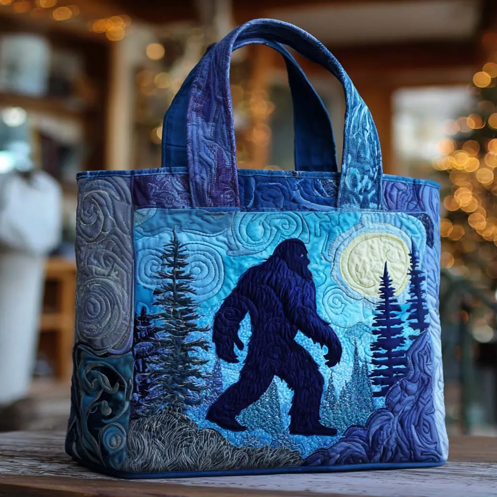 Bigfoot Quilted Tote Bag