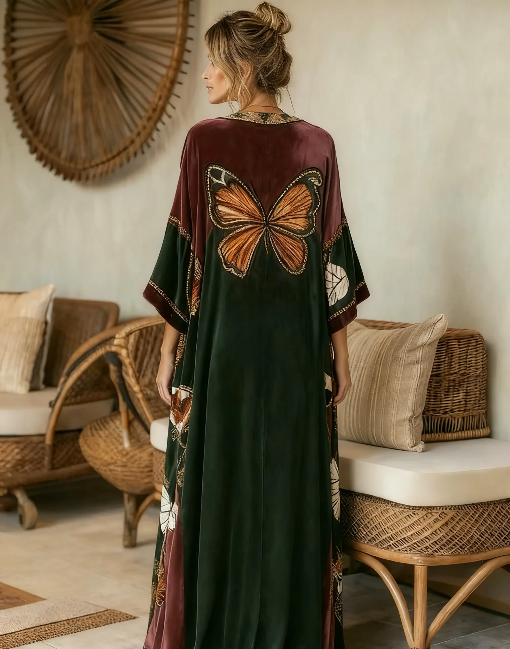 Women's autumn and winter velvet two-piece suit