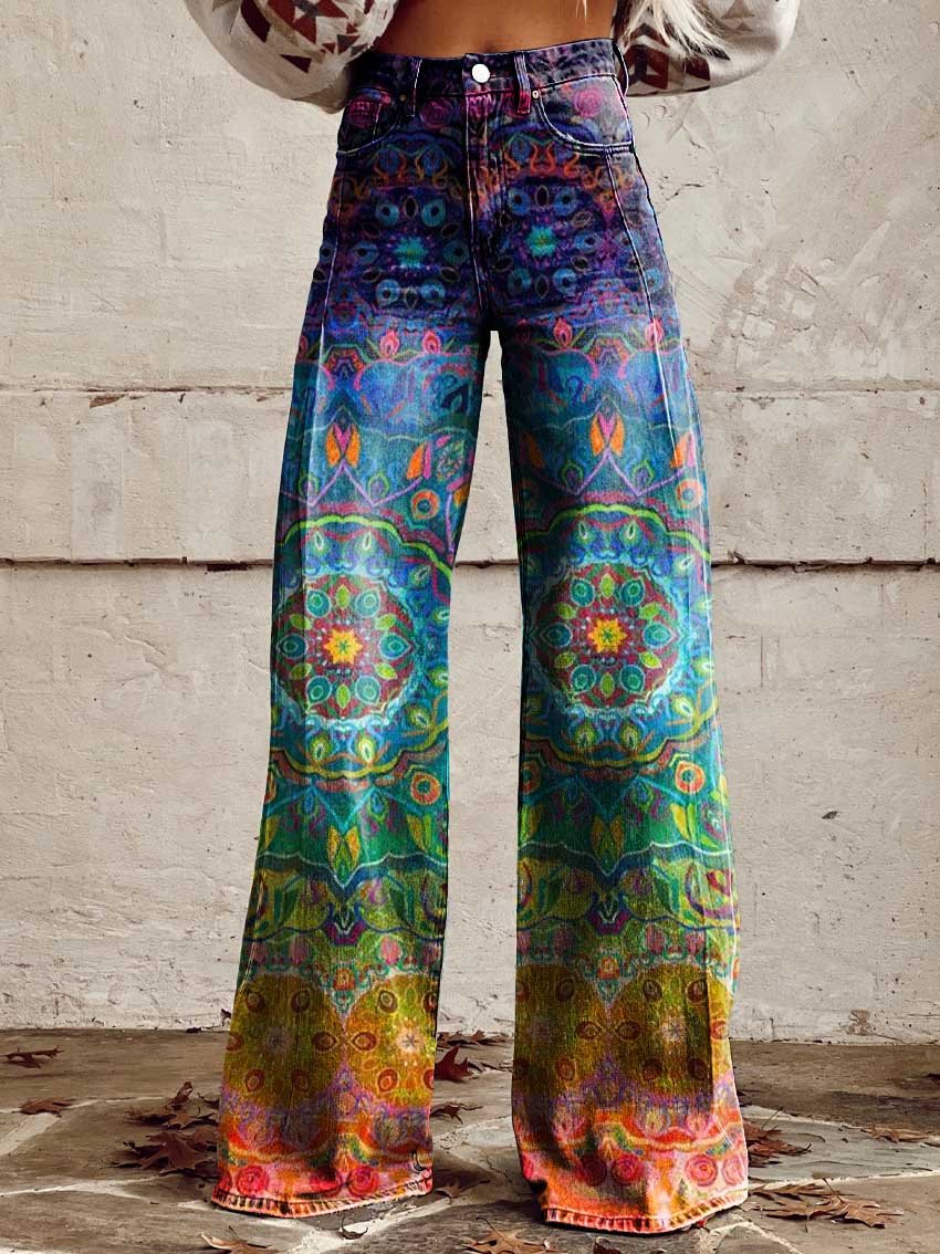 Casual Wide-Leg Pants