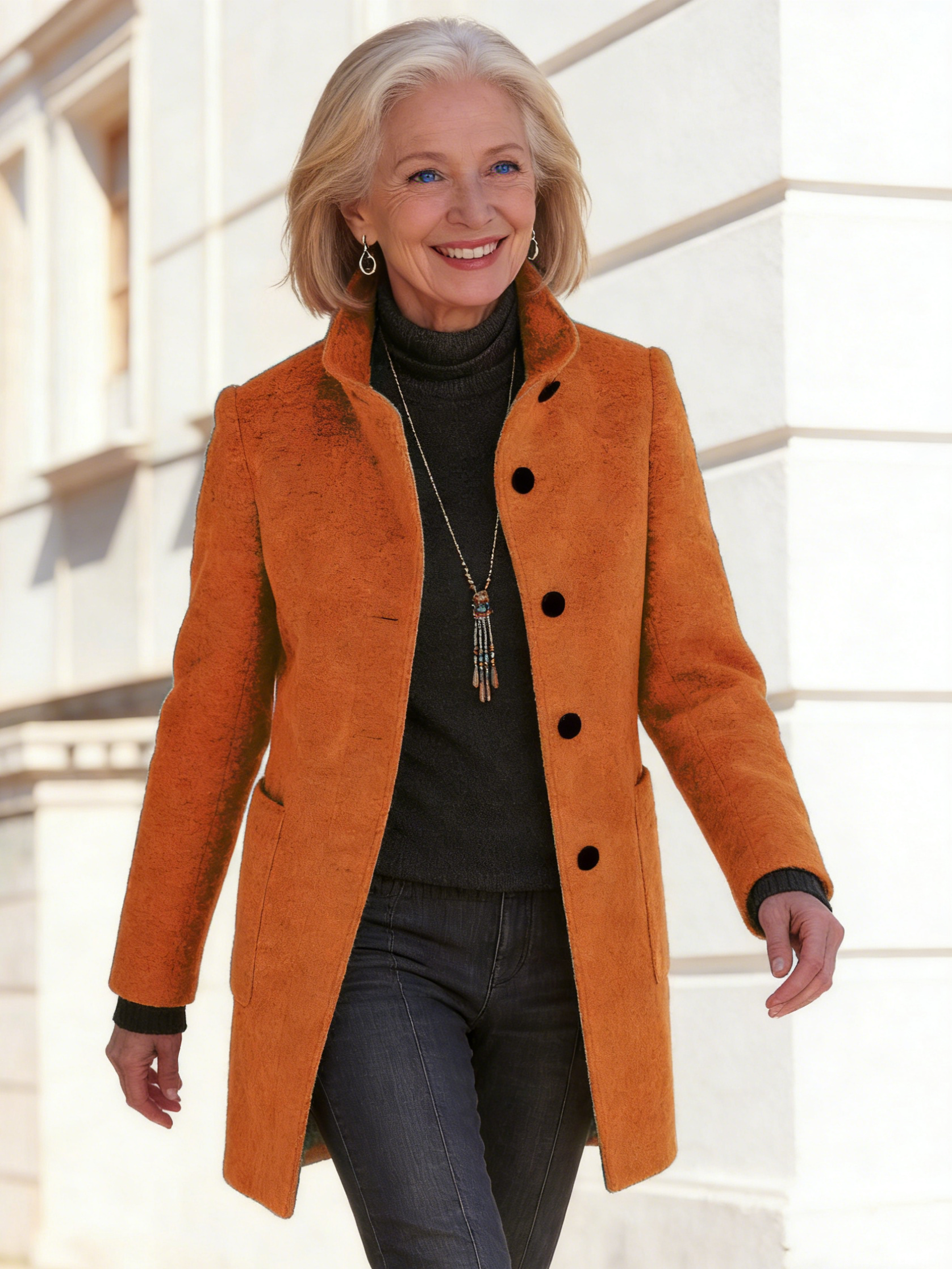 Cobalt Blue Tailored Coat