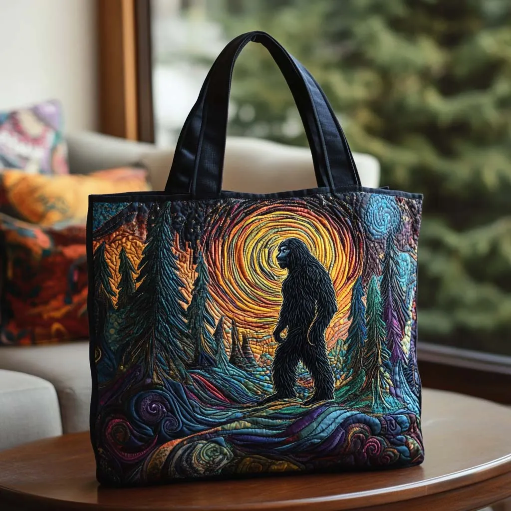 Bigfoot Quilted Tote Bag