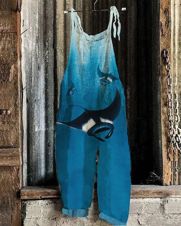 Ocean Manta Ray Leisure Jumpsuit