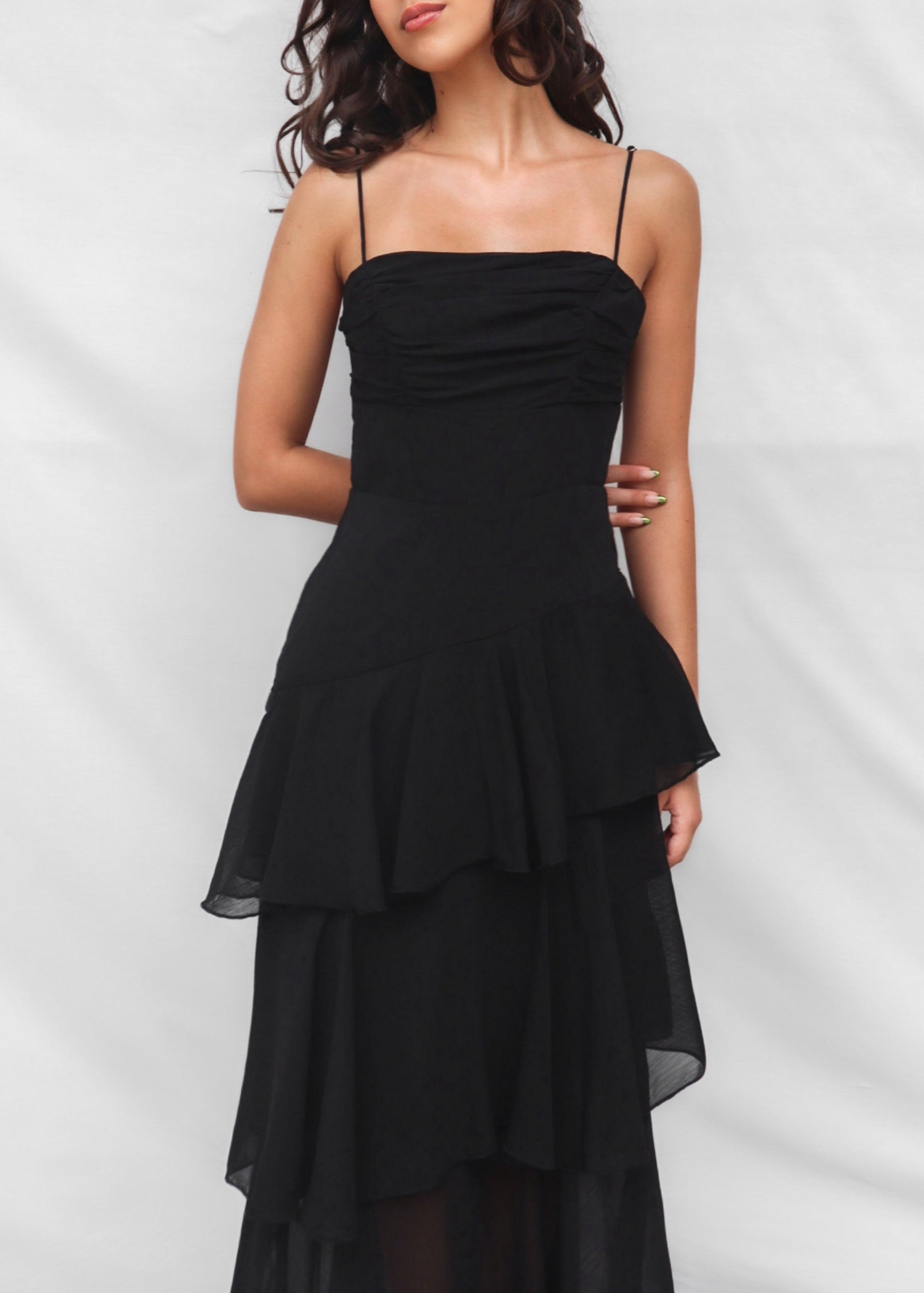 Tommi Maxi Dress- Black
