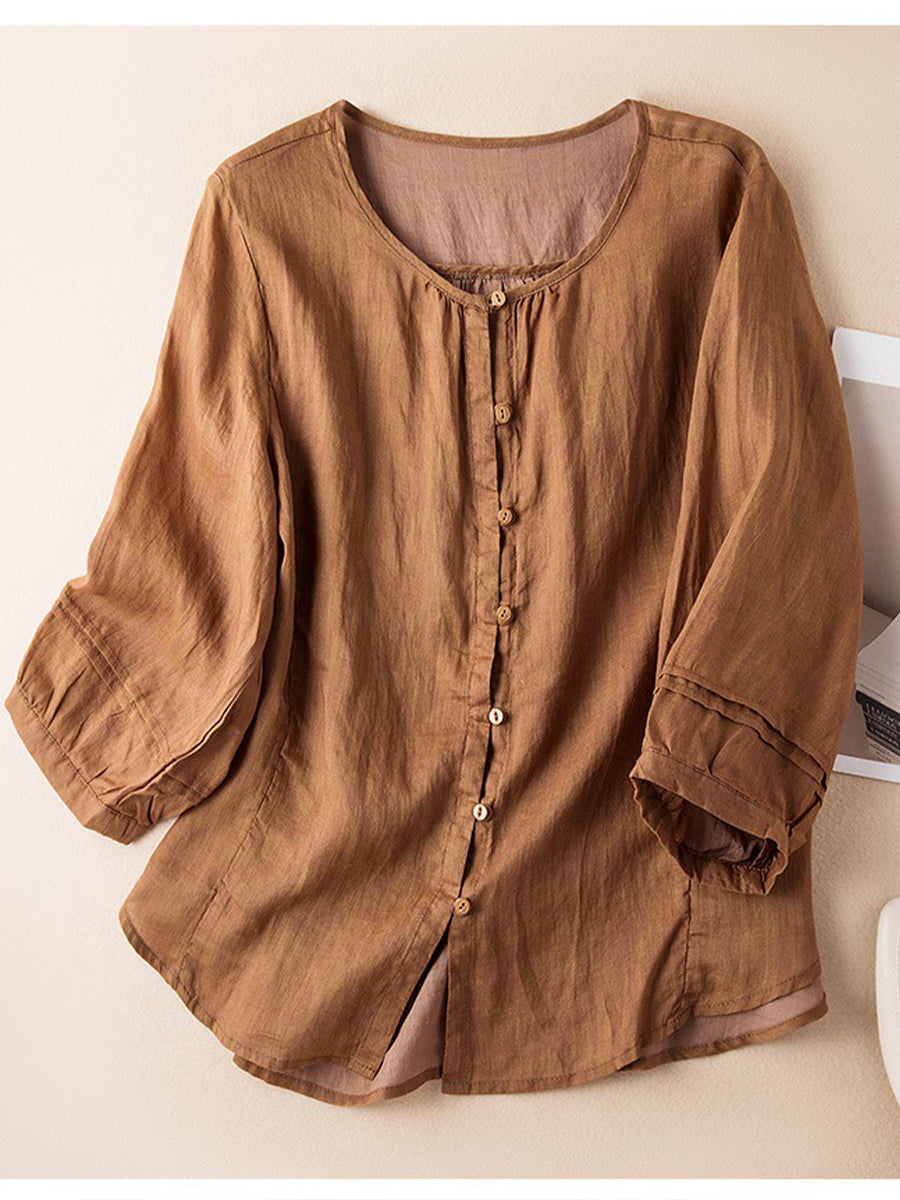Cotton & Linen Casual Loose Shirt