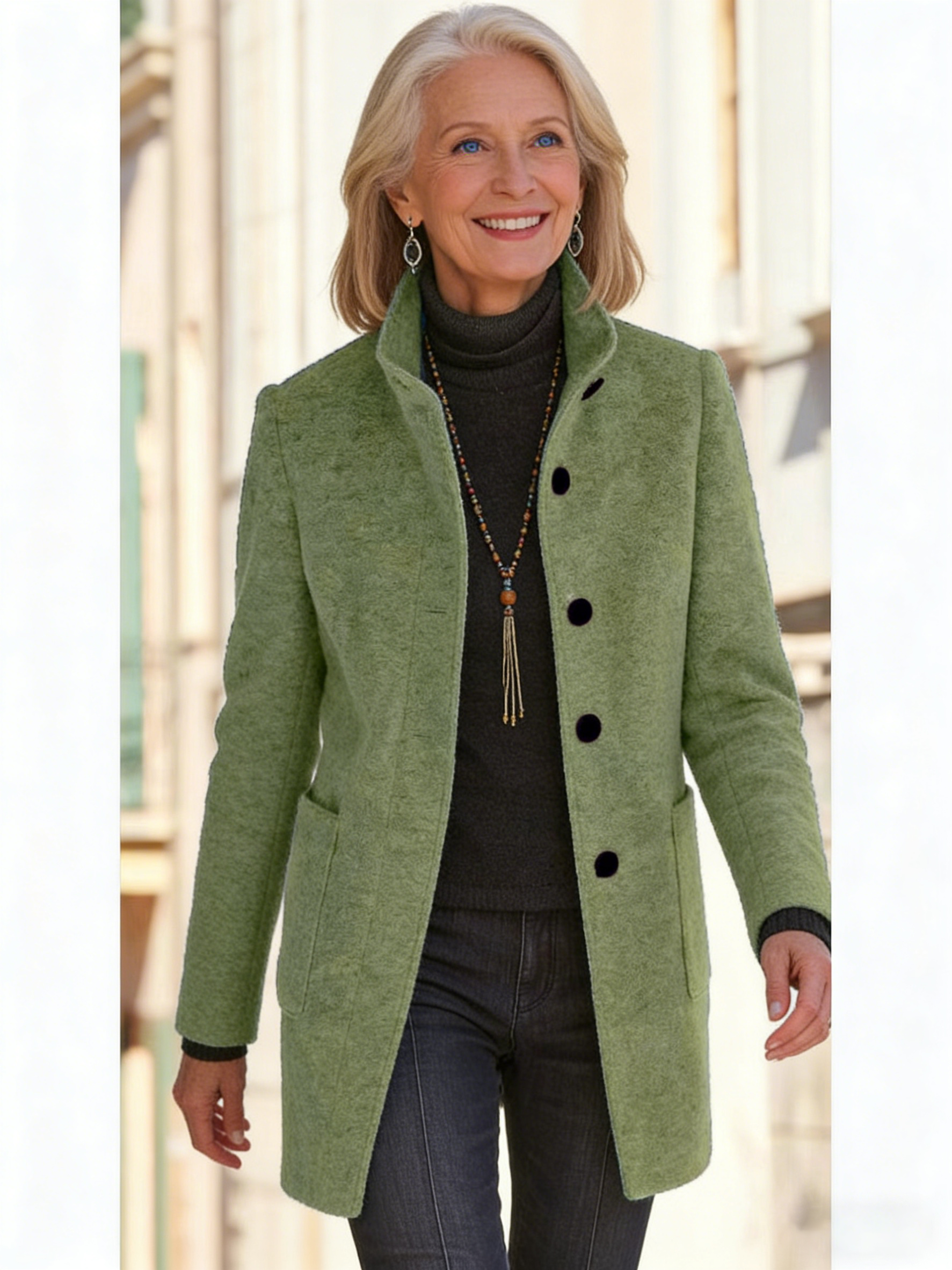 Cobalt Blue Tailored Coat