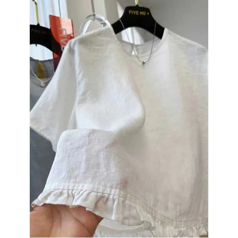 Solid Color Casual Cotton & Linen Shirt