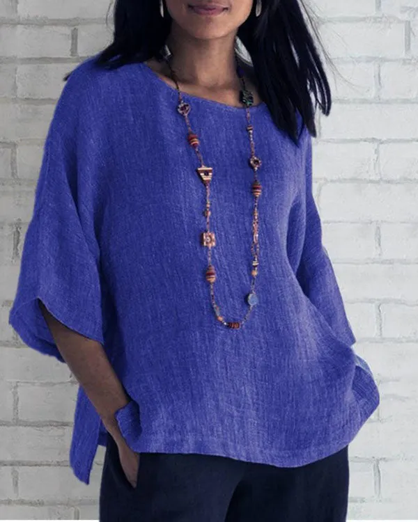Casual Summer Linen Shirts Tops