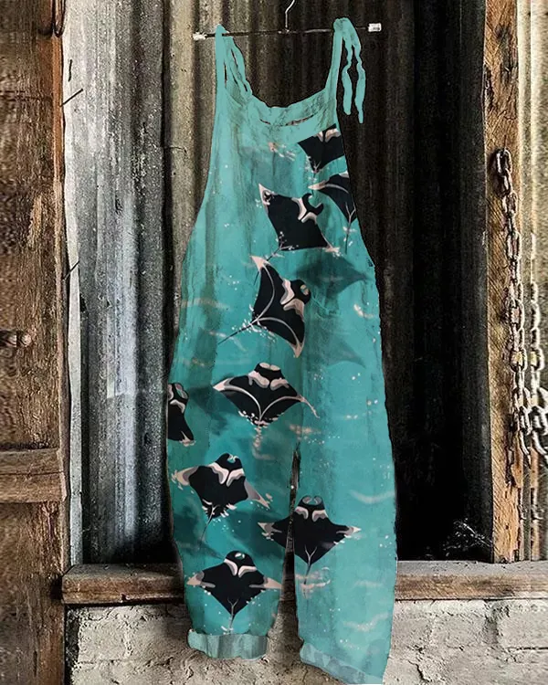 Ocean Manta Ray Leisure Jumpsuit
