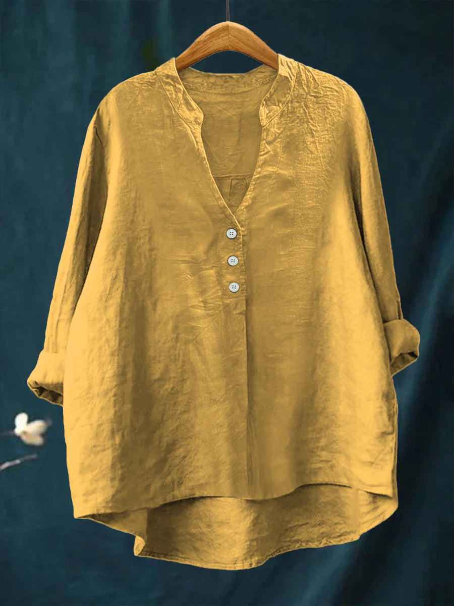 Casual Cotton & Linen Shirt