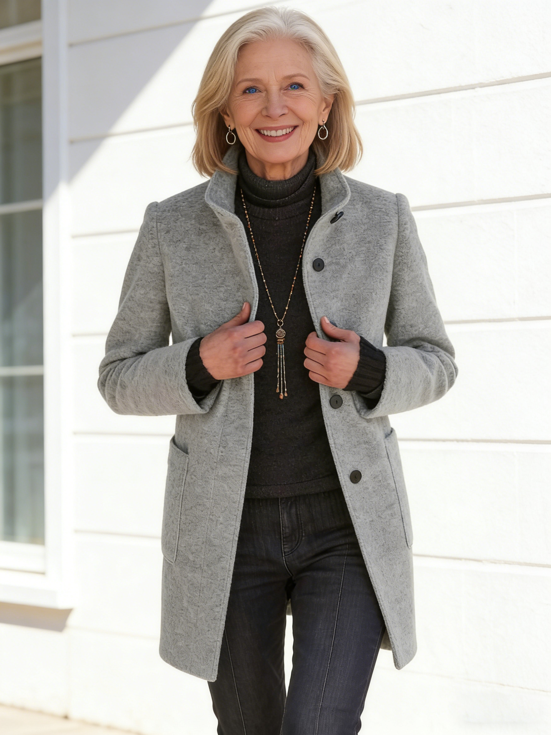Cobalt Blue Tailored Coat