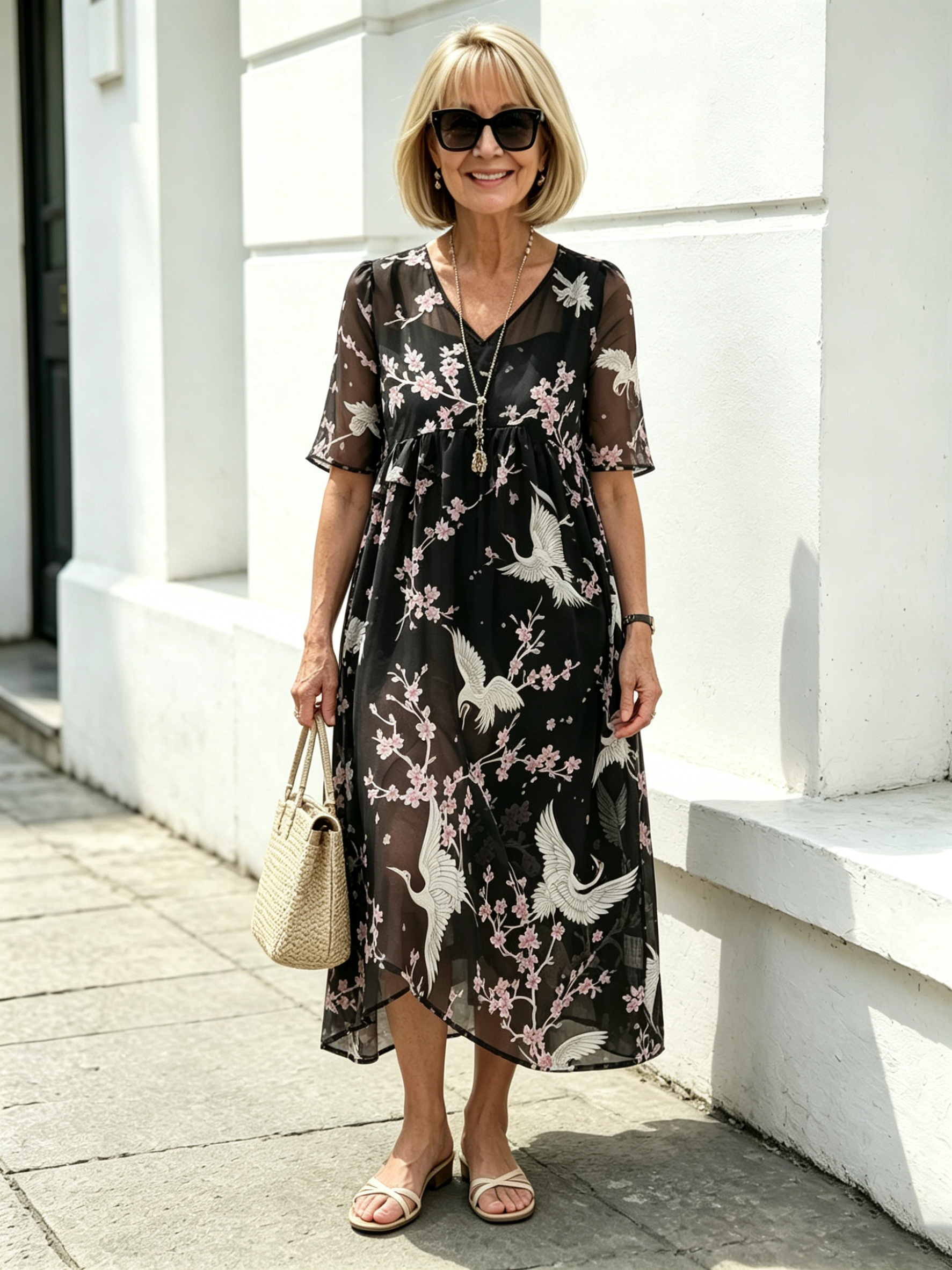 Blush Floral Maxi Dress