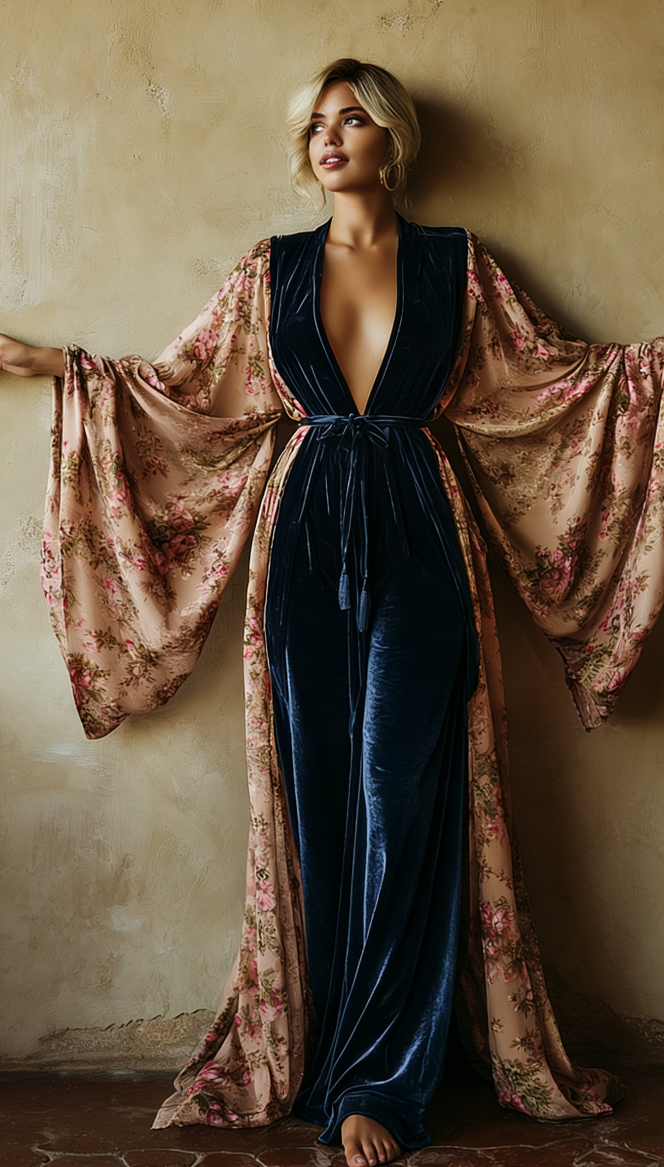 Women's Elegant Vintage Velvet Slim-fit Gown
